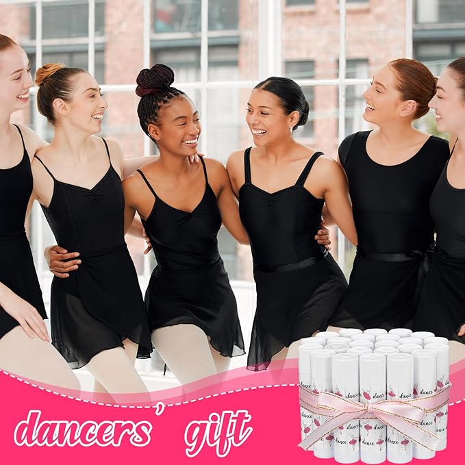 24 Pack Dance Theme Ballet Lip Balms Bulk Moisturizing Lip Balms Back To School Gift Ballet Gifts Lip Balm Christmas Thanksgiving Day Dance Party Thanks Gift for Dancer Girl Woman-FemmiqueWomen