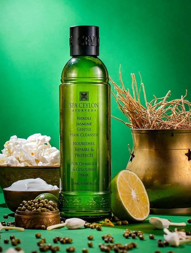 SPA CEYLON Neroli Jasmine Gentle Hair Cleanser| Sulfate-Free| Deep Nourishing | Scalp Balance | Ideal for Damaged and Coloured Hair-FemmiqueWomen