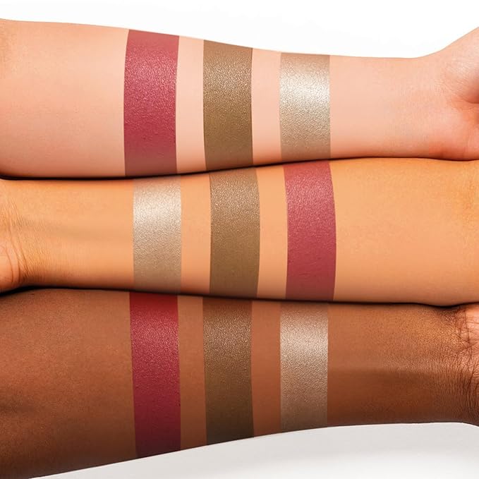 3 Pcs Face Contour Stick Kit, Matte Finish Face Stick Trio with Bronzer Blush Highlighter and Brush, Long Lasting Waterproof Cream Beauty Wand Makeup Set for Sculpt Glowing Face Look (#3, 9, 12)-FemmiqueWomen