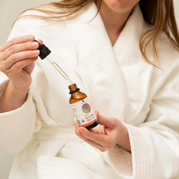 Organic Rosehip Oil, Cold Pressed Rosehip Oil for Face, Skin Care, Gua Sha, and Hair Care, USDA Certified Organic 100% Pure, Hexane Free, 4 Fl Oz.-FemmiqueWomen