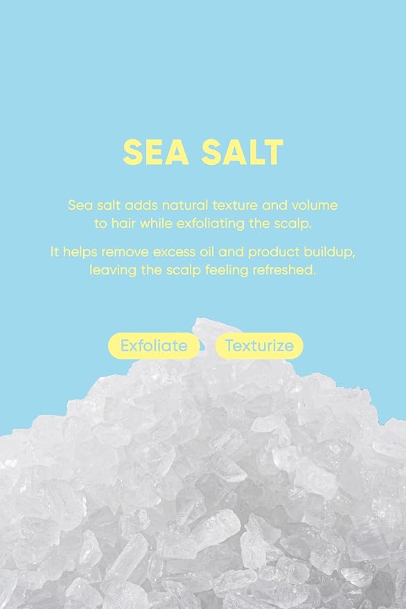 Sea Salt Shampoo Bar 2.0 - Hydrating & Moisturizing Natural Hair Soap for Volume & Scalp Nourishment - Solid Shampoo for All Hair Types (120g, 4.23oz)-FemmiqueWomen