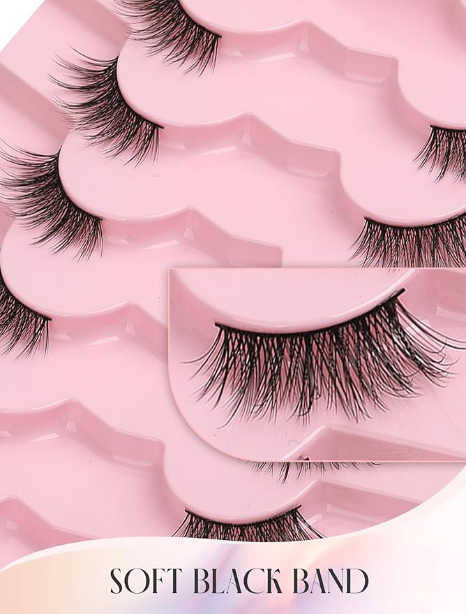 Half Lashes Natural Lashes Wispy Lashes Corner Lashes 3/4 False Eyelashes Natural Half Eyelashes W19-FemmiqueWomen
