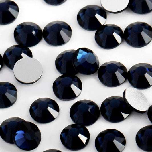 3000 PCS SS8 Flatback Rhinestones,12-Facet Diamond-Cut Glass Gems for Nail Art,Clothing,DIY Crafts,Glue-On Decoration Stones with Silver Backing,Montana-FemmiqueWomen