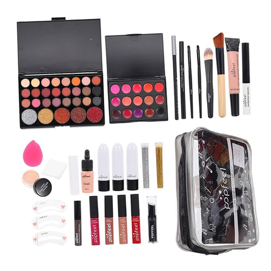 1 Set women's makeup set Eyebrow Pencil All-in-one Makeup Kit Makeup Multi- Makeup Kit Professional Foundation Cosmetics Supplies One-piece student mascara-FemmiqueWomen
