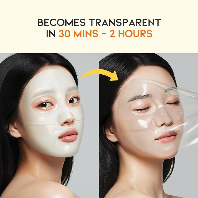 #OOTD Vitamin C Collagen Glutathione Hydrating & Firming Hydrogel Sheet Mask - Radiant Glow Gel Mask and Dull Skin (5pcs)-FemmiqueWomen