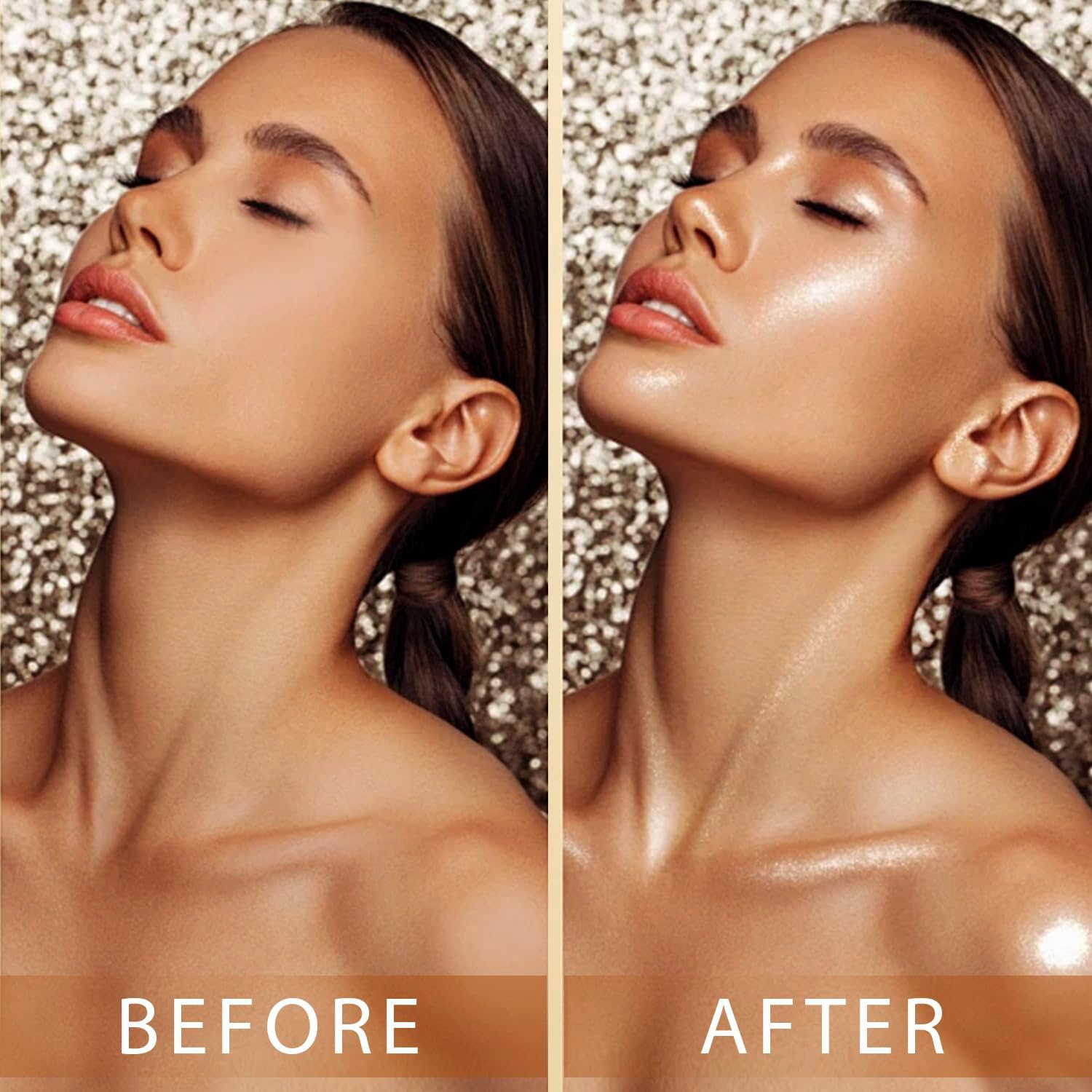 Body Shimmer Oil | Hydrating & Illuminating Highlighter for Face, Body & Hair 3.38 Fl Oz-FemmiqueWomen