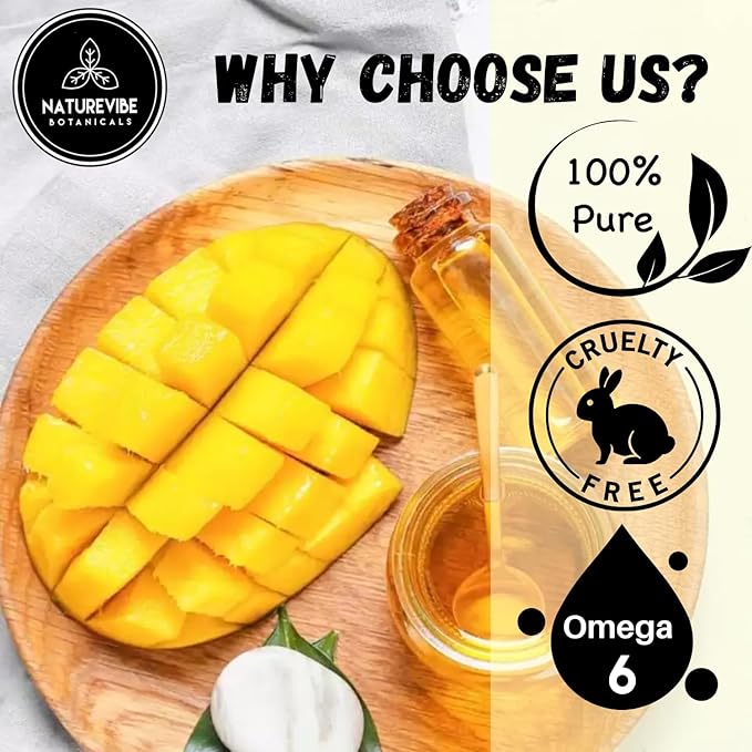 Naturevibe Botanicals Mango Oil 32 Ounces | 100% Pure and Natural | Great for Skin Care and Hair Care-FemmiqueWomen