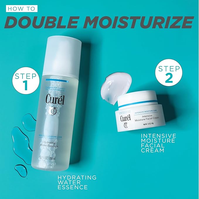Curel Japanese Skin Care Intensive Face Moisturizer Cream, Hydrating Face Lotion for Dry to Very Dry Sensitive Skin, Anti-Aging, Fragrance-Free, Anti-Wrinkle Japanese Skin Care, 1.4 Oz-FemmiqueWomen