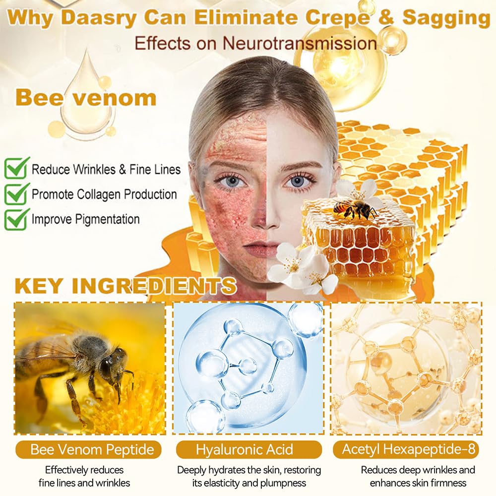 Bee Venom Skin Restoration Cream, Bee Venom Skin Treatment Cream, Professional Bee Venom Comprehensive cream - Anti-Wrinkle Moisturizing for All skin Typess (4)-FemmiqueWomen
