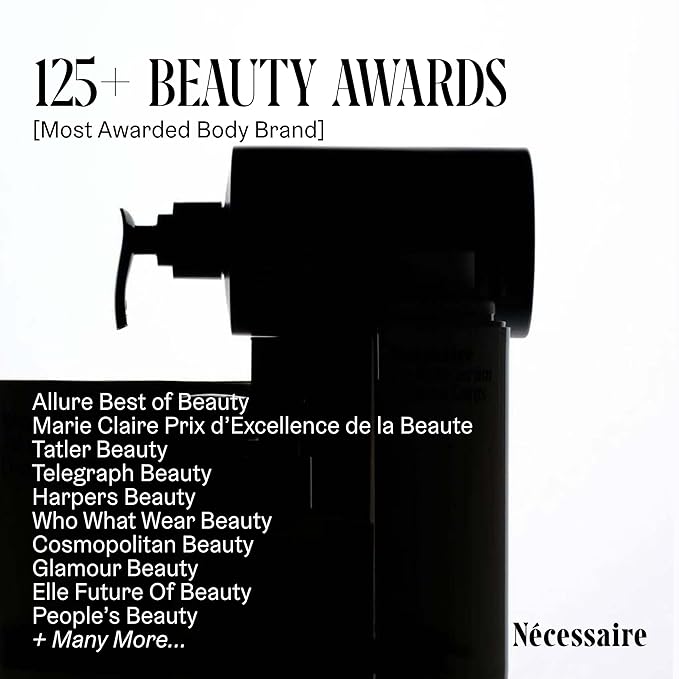Nécessaire The Body Lotion with Pump. Olibanum. Multi-Peptide Firming to Moisturize + Strengthen. 2.5% Niacinamide, Vitamin C/E + Omega 6/9. Notes of Vanilla, Fig Leaf, & Cassis Buds. 450ml/15.2 fl oz-FemmiqueWomen