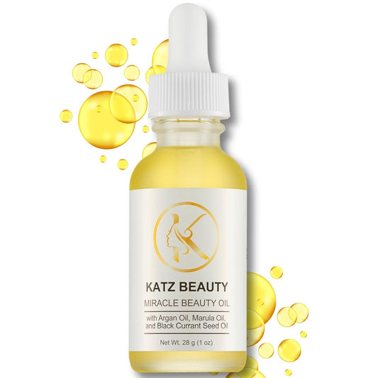 Katz Beauty Miracle Beauty Oil - Hydrating Face Oil with Jojoba, Argan & Marula Oil for Anti-Aging Glow, Non-Comedogenic-FemmiqueWomen