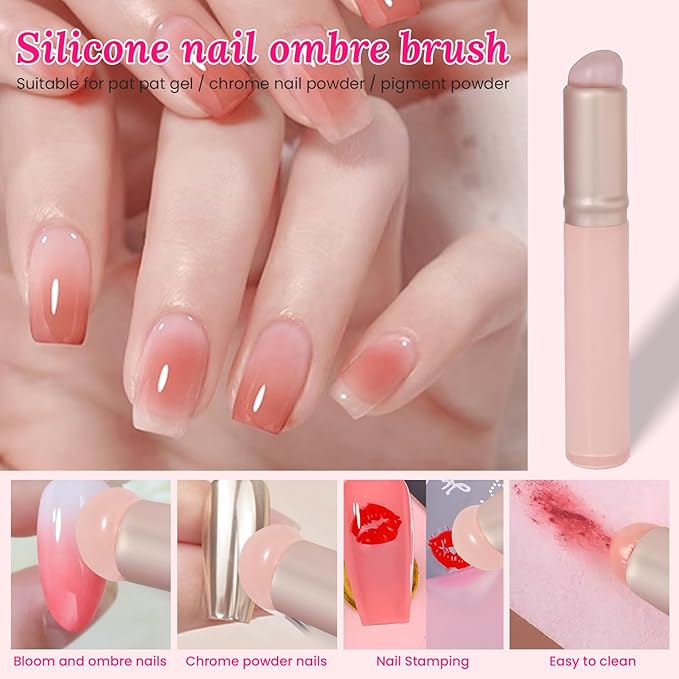 39 PCS Nail Art Brushes Set,Nail Art 3D Sculpting Pen Dotting Tools,Ombre Silicone Brush,Liner Brushes,Acrylic Brushes,Nail Art Palette with Gel Mixing Rod,Nail Design Kit for Home Diy & Salon-FemmiqueWomen