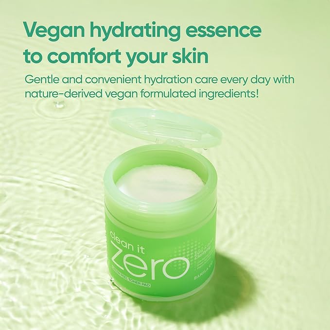 BANILA CO Clean it Zero Green Peel Toner Pad | Vegan Korean Dual Textured for Gentle Exfoliating | Green Complex and LHA to Even Skin Texture and Remove Sebum | Hypoallergenic, Alcohol-Free (70ea)-FemmiqueWomen