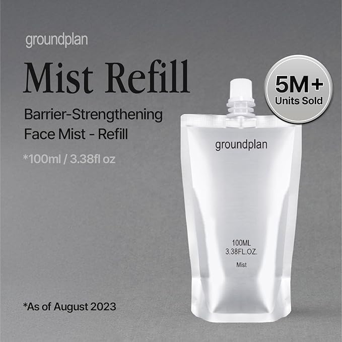 Silver Frost Mist, Refill - Facial Barrier Toner Spray with 80% Witch Hazel Water, Cica for Skin Barrier Repair, Recovery for Sensitive Skin, Dewy Hydration, Korean Skin Care (3.38 fl oz)-FemmiqueWomen