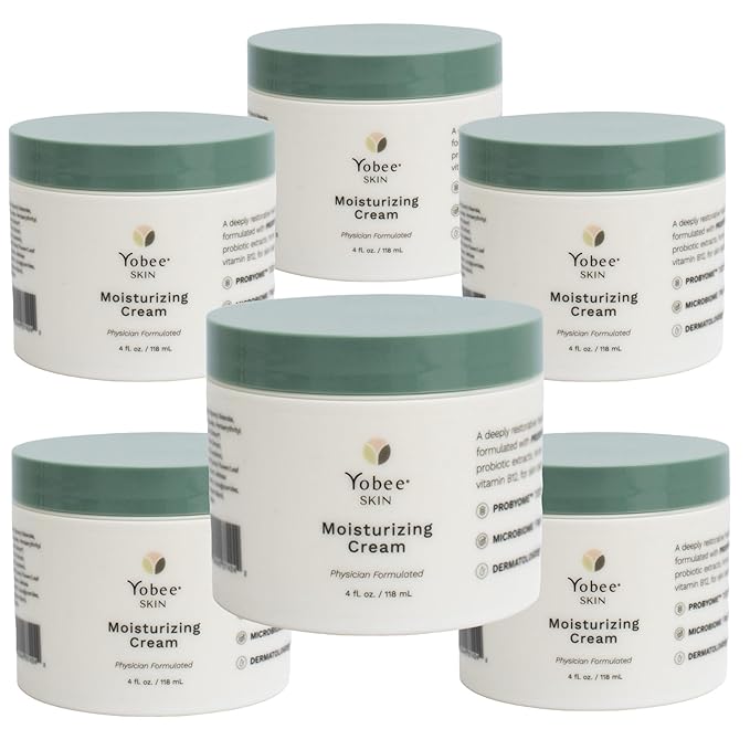 Yobee Body & Face Moisturizing Cream for Dry, Sensitive Skin | Probiotic extracts, Honey, Turmeric, Vitamin B12, Ceramides, Shea Butter | Fragrance Free | For Kids & Adults (6)-FemmiqueWomen