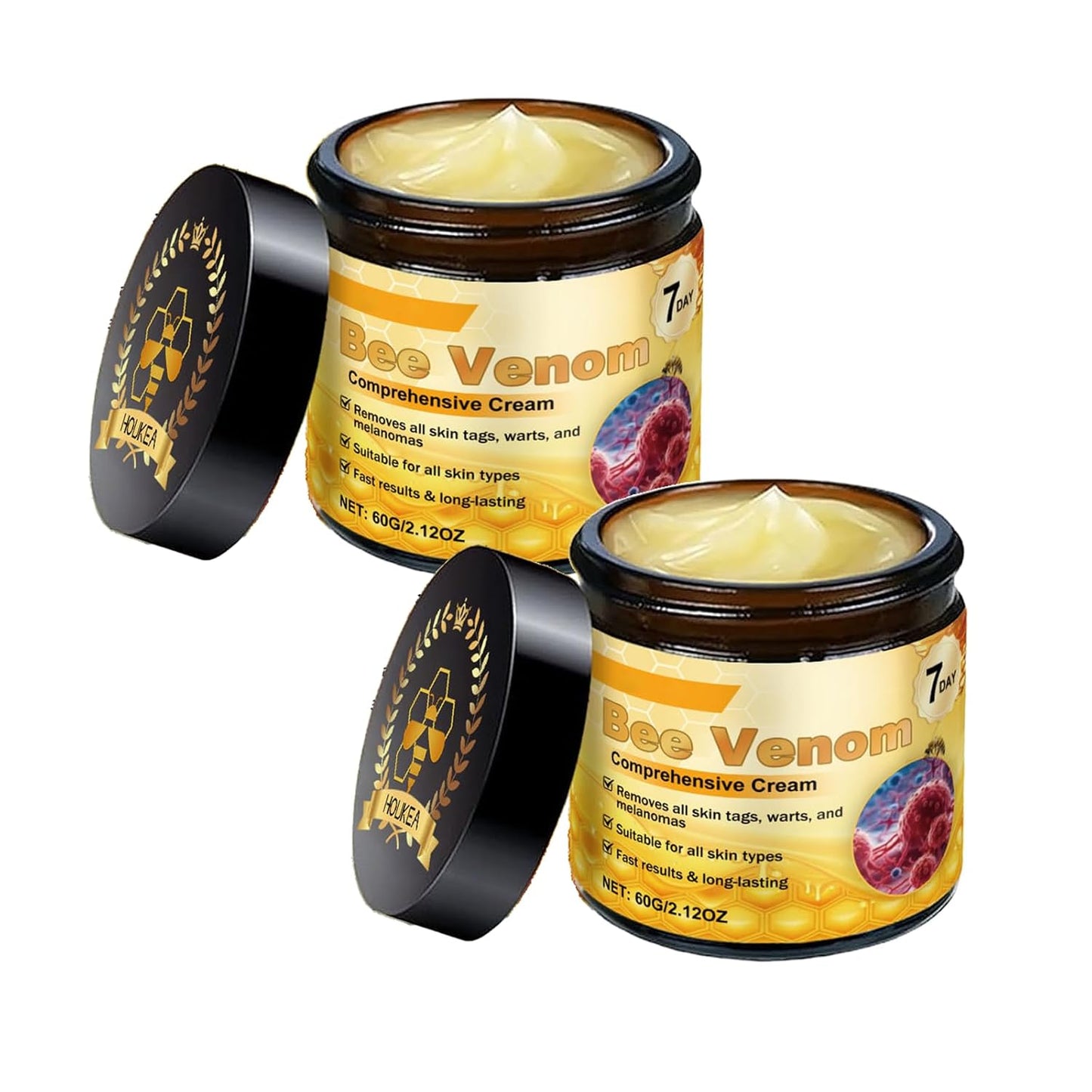 Bee Venom Comprehensive Cream, 2025 New Bee Venom Skin Treatment Cream, Firms and rejuvenates the skin, Natural Serum Suitable for All Skin Types (2)-FemmiqueWomen