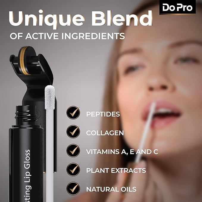 Intensive Lip Lift Stick Boost-In - Plumper Stick with Anti-Aging Stimulating Roller, Plumping Lip Stick with Hyaluronic Acid, Collagen, Vitamin C & E - Volumizing & Hydrating Lip Plumping Serum - 5ml-FemmiqueWomen