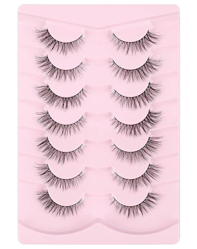 Onlyall Lashes Mink False Eyelashes Natural Wispy Lashes Soft Faux Mink Lashes Fluffy False Lashes DK77-FemmiqueWomen