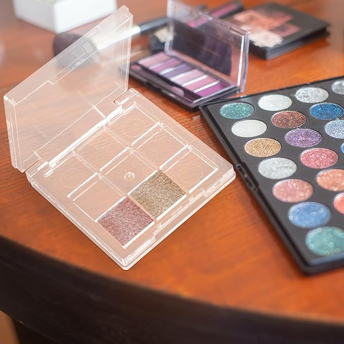 2pcs Empty Lipstick Palette Clear Lipstick Case Mini Highlighters Cross Body Bag Portable Makeup Organizer Storage Cases Sample Eye Shadow Plastic Empty Bracket Travel-FemmiqueWomen