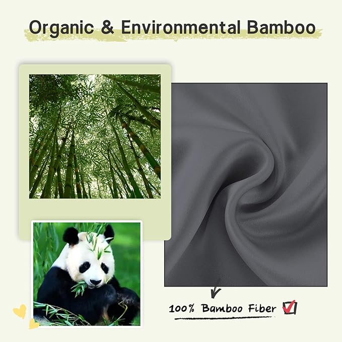 100% Handmade Bamboo Sleeping Eye Mask for Women for Men,Night Masks,Organic Sleep Mask,Blockout Eye Mask for Sleeping,Large Size Adjustable (1 PC, Dark Grey)-FemmiqueWomen