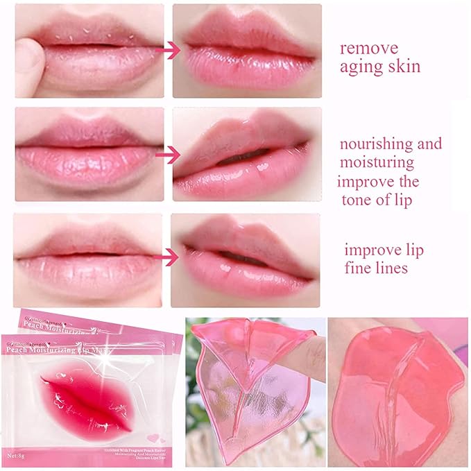 30 Pairs Lip Masks & 24K Gold Gel Eye Masks, Under Eye Collagen Patches and Crystal Gel Lip Masks Collagen Under Eye Mask for Dark Circles Puffiness and Wrinkles-FemmiqueWomen