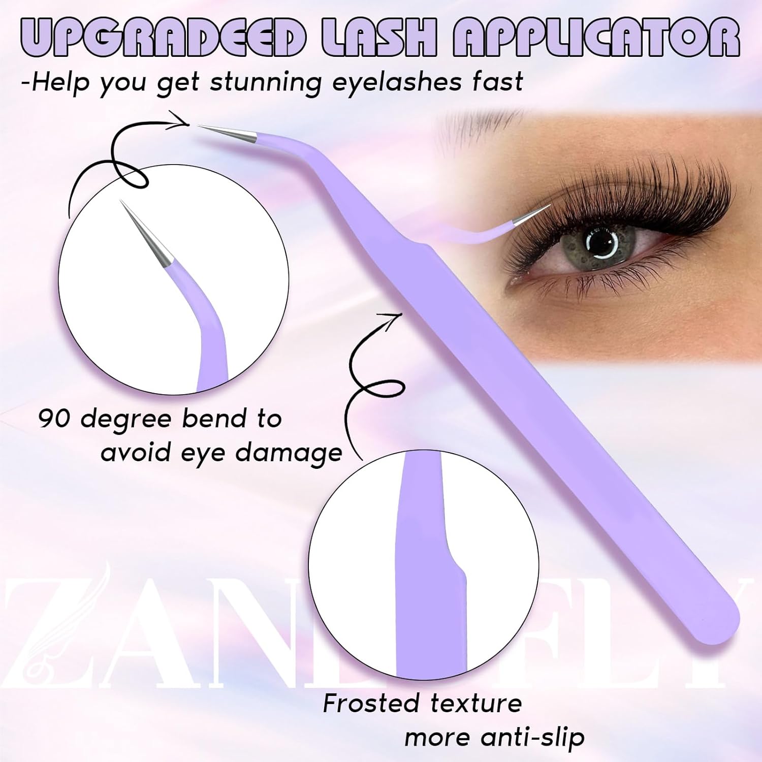 Self Adhesive Cluster Lashes Natural No Glue Eyelash Clusters Self Adhesive Individual Lashes with Clear Strips 10-16MM Wispy DIY Eyelash Extensions by ZANLUFLY-FemmiqueWomen