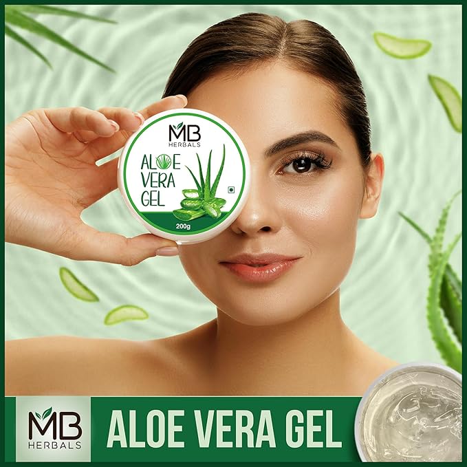 MB Herbals Aloe Vera Gel 7 oz (200 Gram) | Pure Aloe Vera Gel - No added Fragrance | For Moisturizing Skin and Scalp | Skin and Hair Care-FemmiqueWomen