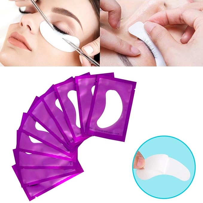150 Pairs Set, Under Eye Pads, Comfy and Cool Under Eye Patches Gel Pad for Eyelash Extensions Eye Mask Beauty Tool (Purple)-FemmiqueWomen