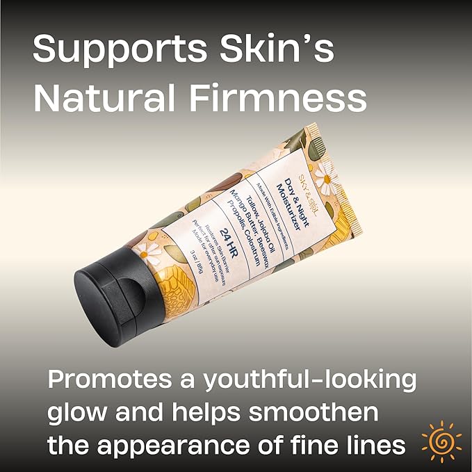 Everything Cream | 100% Grass Fed Beef Tallow Moisturizer for Face and Body | Day & Night Skincare | Safe Natural Edible-Grade Ingredients | After-Sun Care | All Skin Types | 3 oz-FemmiqueWomen