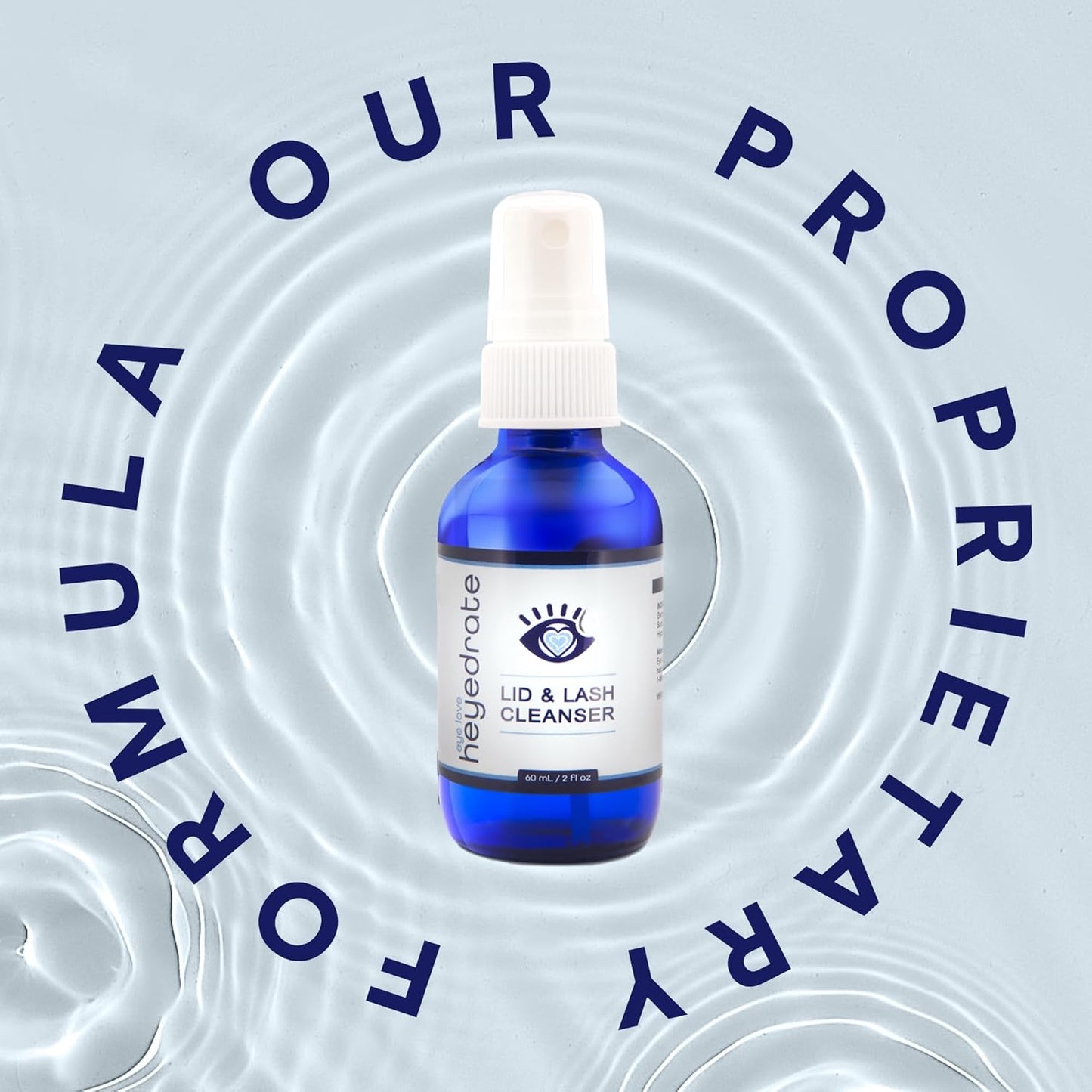 Lid and Lash Cleanser – 2oz Glass Bottle – Pure Hypochlorous Acid Spray for Soothing Dry Eye Irritation – Daily Eyelid & Lash Cleanser-FemmiqueWomen