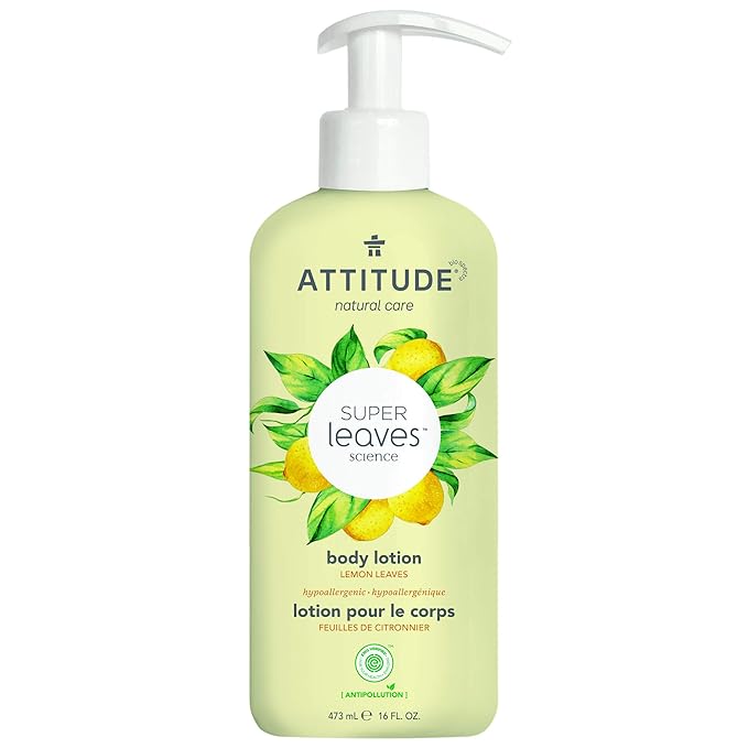 ATTITUDE Body Lotion, EWG Verified, Vegan & Cruelty-Free, Hydrating Moisturizer for Dry Skin, Non-Greasy Skin Care, Earl Grey & Fresh Cucumber Scent, 16 Fl Oz-FemmiqueWomen