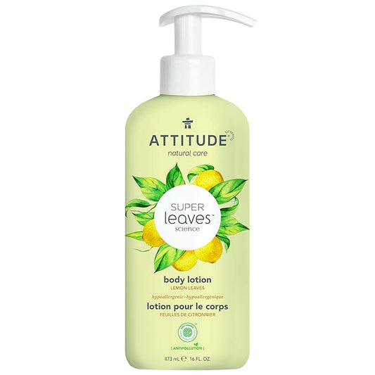 ATTITUDE Body Lotion, EWG Verified, Vegan & Cruelty-Free, Hydrating Moisturizer for Dry Skin, Non-Greasy Skin Care, Earl Grey & Fresh Cucumber Scent, 16 Fl Oz-FemmiqueWomen