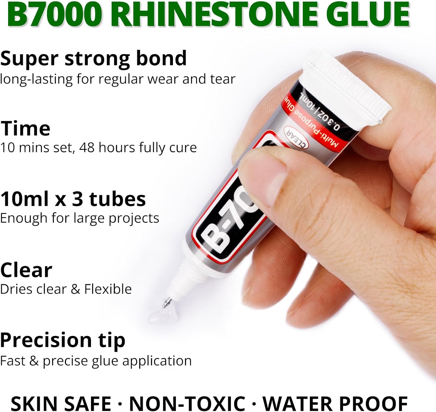 30000Pcs Resin Rhinestones for Crafting Bedazzling, Green Flatback Gems Crystal for Crafts Clothing Shoes Fabric Tumbler Cups, Flat Back Dark Emerald Green Jewels Bulk with b7000 Glue-FemmiqueWomen