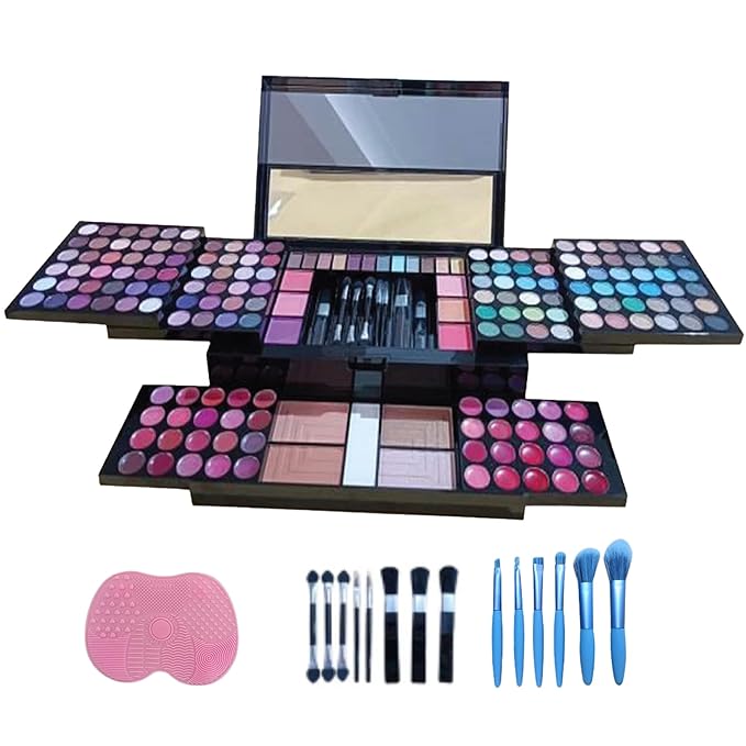 Makeup Kit for Women - 190-in-1 - Professional Makeup Pallets, makeup kit Includes Eyeshadows, Blushes, Makeup Brushes & More For a Full Makeup Look-FemmiqueWomen
