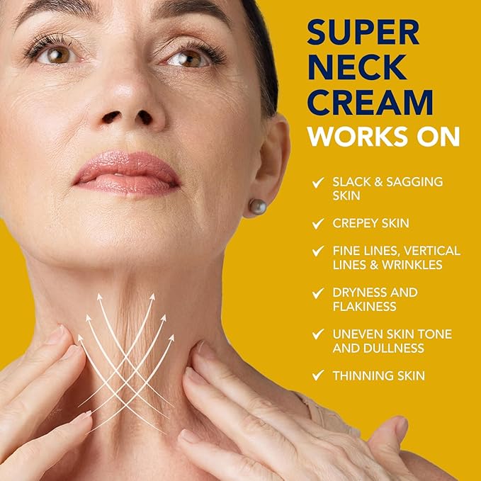 Korean Neck Cream for Firming & Tightening: Neck & Chest Anti-Aging Treatment for Crepey Sagging Skin & Wrinkles-FemmiqueWomen