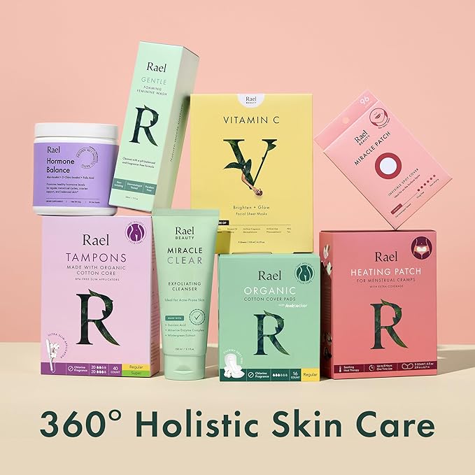 Rael Blackhead Remover, Miracle Clear Clay Mask, Exfoliating Face Wash, Pore Minimizer, Gentle and Hydrating, with Tea Tree, Vegan, Korean Skin Care (3.3 fl oz)-FemmiqueWomen