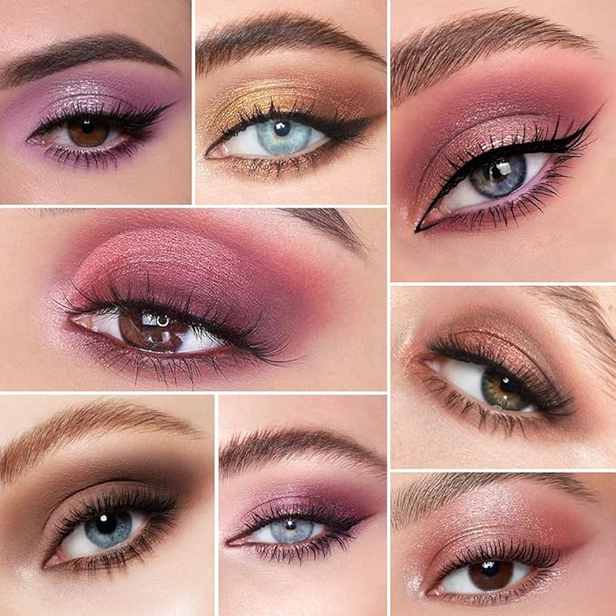 25 Colors Nude Champagne Gold Glitter Matte Shimmer Eyeshadow Palette for Eye Makeup,High Pigmented Brown Eye Shadow Primers Powder Palet de sombras de ojos-FemmiqueWomen