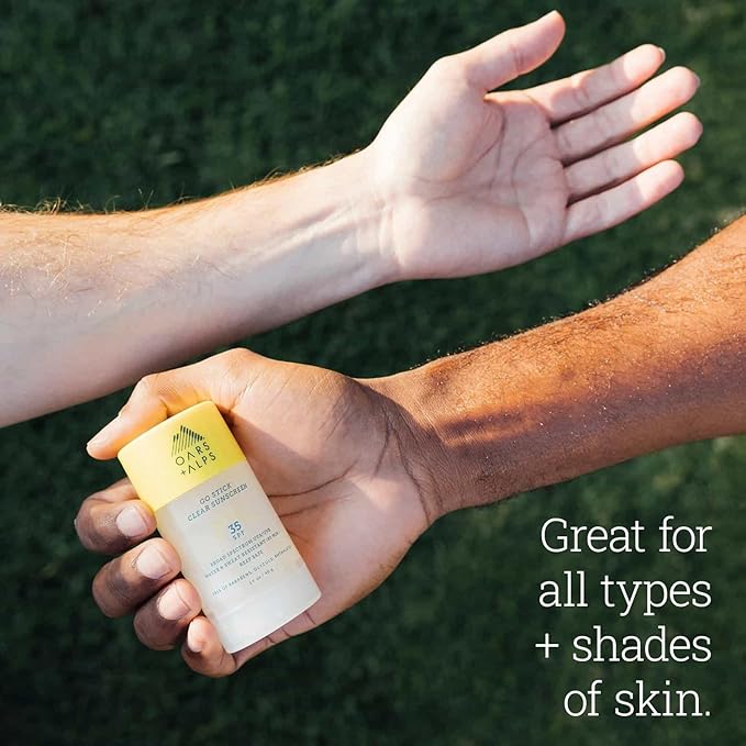 Oars + Alps Go Stick Clear SPF 35 Face Sunscreen, Skin Care Infused with Vitamin E and Antioxidants, Water and Sweat Resistant, TSA Friendly, 1.7 Oz, 1 Pack-FemmiqueWomen
