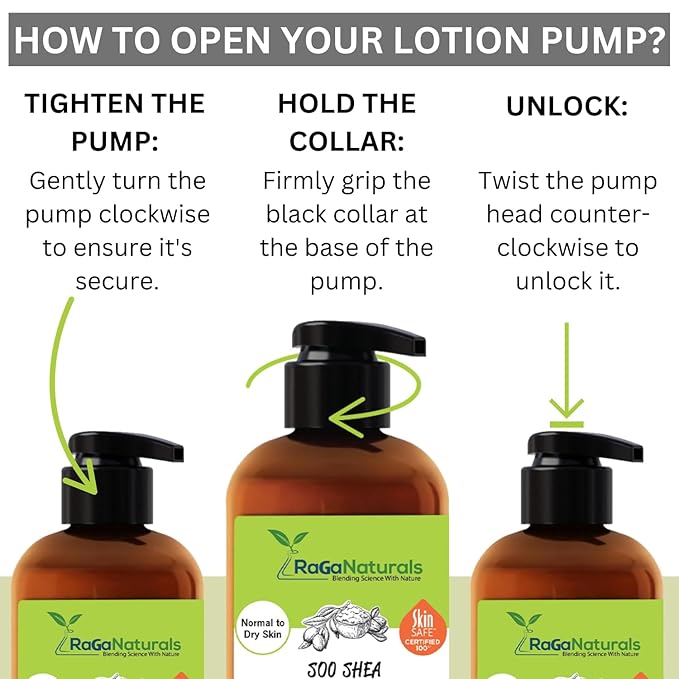 RaGaNaturals Natural Unscented Body Lotion for Dry, Sensitive Skin with Shea Butter, Avocado Oil & Vitamin E - Moisturizing, Fragrance Free Hand Lotion With Organic Essence -For Women, Men, Kids-16 Oz-FemmiqueWomen