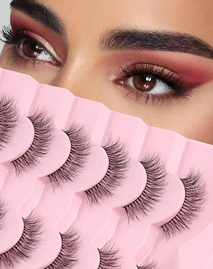 Lashes Wispy False Eyelashes Mink Lashes Natural Lashes Fake Lashes Strip Lashes Cat Eye Lashes Natural Eyelashes UP9-FemmiqueWomen