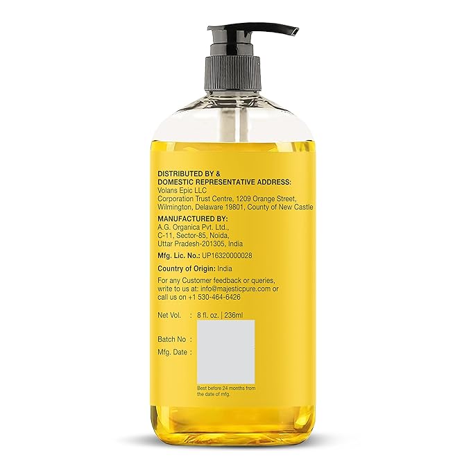 Majestic Pure Vitamin E Oil - 100% Pure & Natural, 20,000 IU | Premium Grade, Cold-Pressed and Tocopherol to Repair Dry, Damaged Skin| Moisturizing Skin, Hair and Scalp 8 Fl Oz-FemmiqueWomen