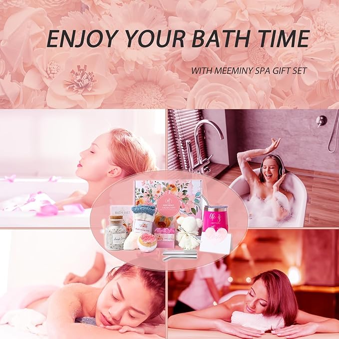 Mothers Day Gifts for Women,Relaxing Spa Gift Basket Set,Unique Gift Ideas for Women,Coworker Teacher Nurse Gifts for Women,Christmas Gifts for Mom Sister Best Friend Wife-FemmiqueWomen