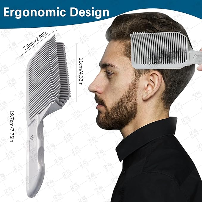 5PC， fading trimming comb, fading comb, self hair cutting tool, men's self hair cutting kit, very suitable for professionals and families to use.