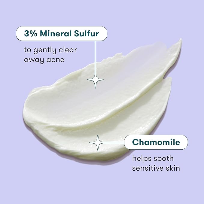 Proactiv Clean Mineral Acne Cleanser- Sulfur Acne Treatment Face Wash for Sensitive Skin- Gentle Daily Acne Cream Facial Cleanser with Soothing Chamomile- 6oz-FemmiqueWomen