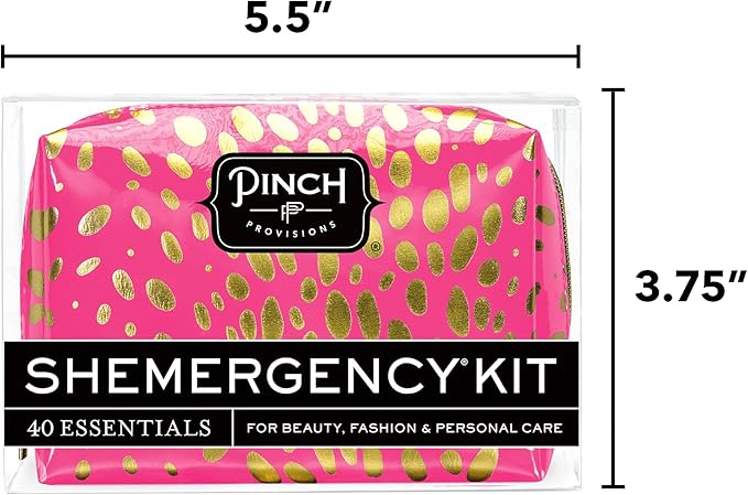 Pinch Provisions Shemergency Kit for Her, 40 Emergency Essential Items, Compact, Multi-Functional Pouch, Gift for Women, Birthday, Bachelorette Parties, and More!-FemmiqueWomen