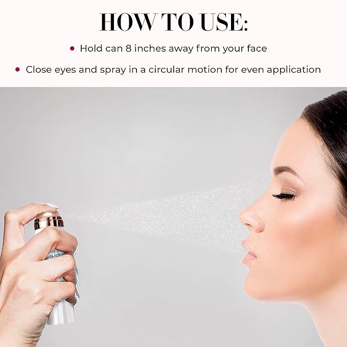 LUMINESS Waterproof Setting Spray for Makeup, Airbrush Spray Makeup Sealant (2.36 fl oz) - Long-Lasting Face Make Up Spray with Hydrating Mist Helps Control Oil & Replenishes Moisture-FemmiqueWomen