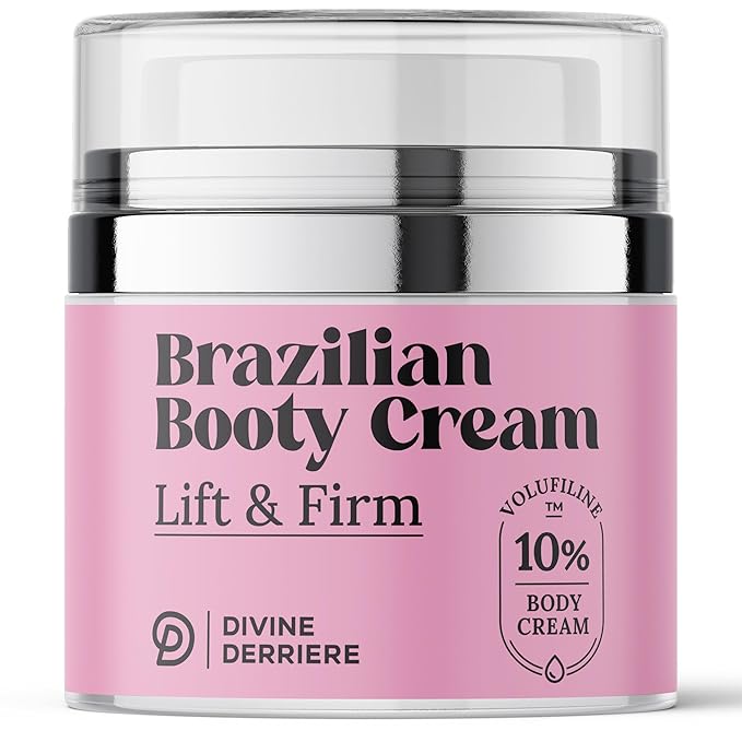 Divine Derriere Brazilian Body Butter Cream, Lift and Firm Body Cream with Volufiline Helps Reduce the Appearance of Cellulite for a Lifted and Firm-looking Derriere, Bum Bum Cream, 50ml-FemmiqueWomen