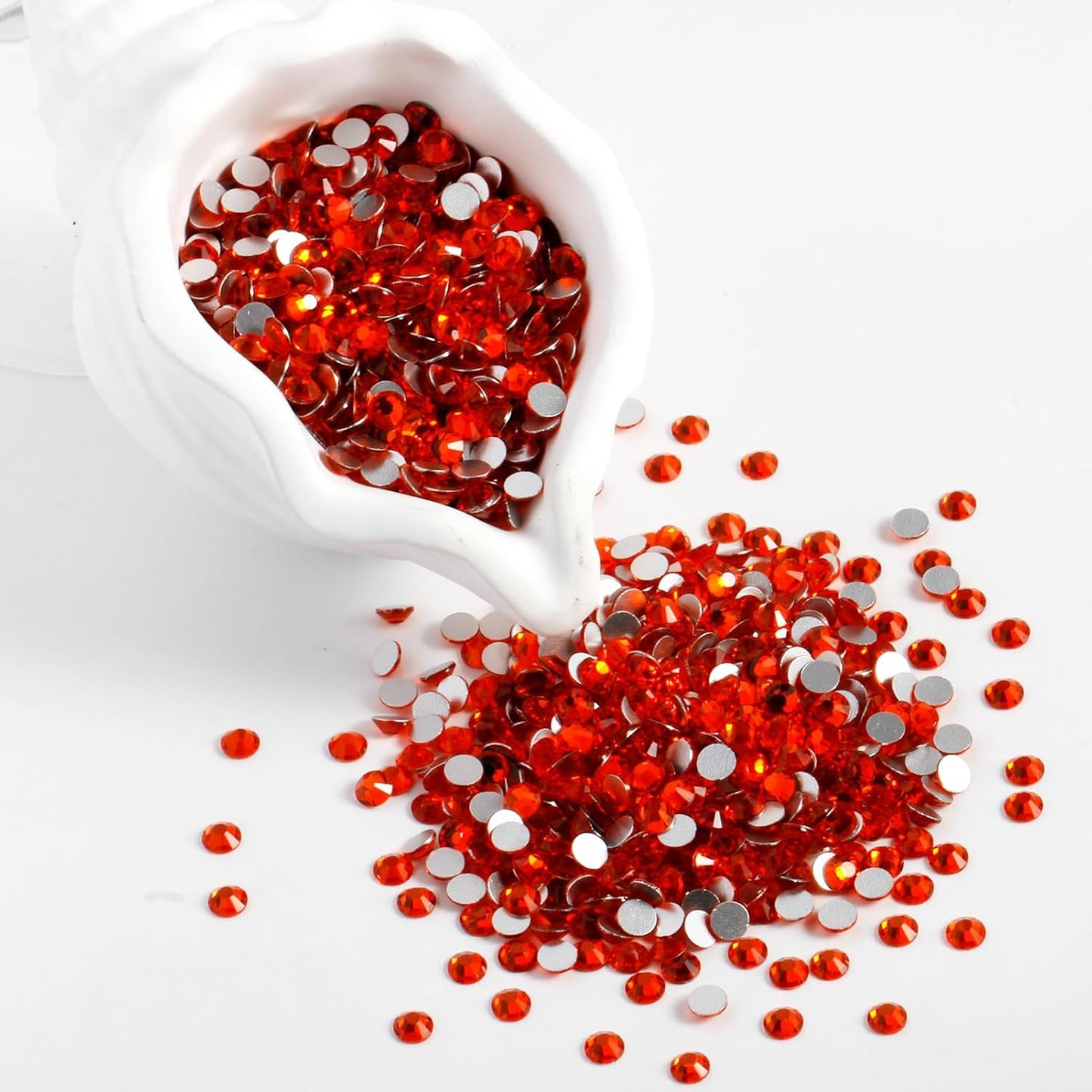 2000PCS SS12 Flatback Rhinestones | 12-Facet Diamond-Cut Glass Gems for Nail Art, Clothing, DIY Crafts |Glue-On Decoration Stones with Silver Backing(Hyacinth)-FemmiqueWomen