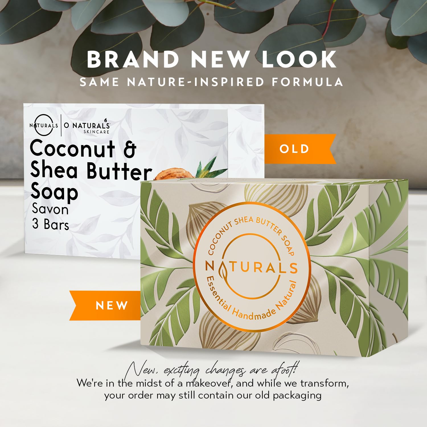 O NATURALS 3-Pack Organic Soap Bar 4oz each Set - 100% Vegan Cold Process Body Wash Scented Premium Essential Handmade Soap - Natural Soaps for Men Women, Face, Body - Coconut and Shea Butter-FemmiqueWomen