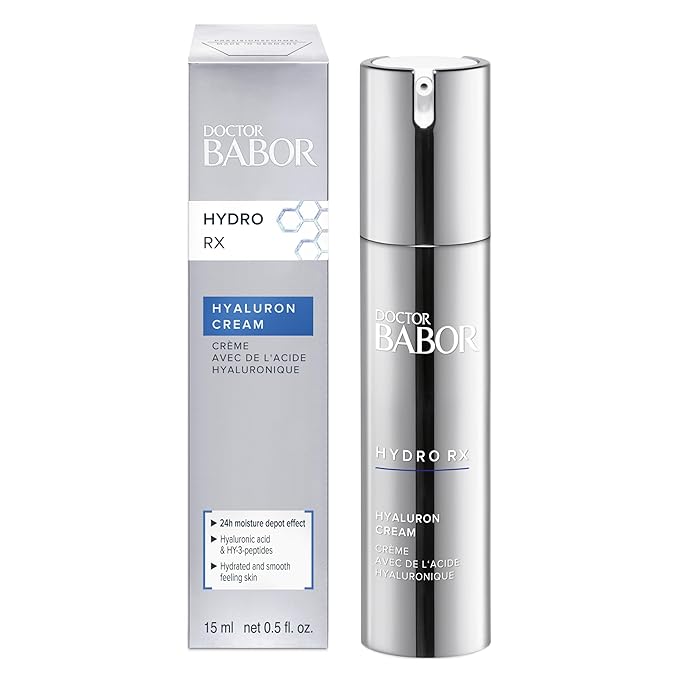 DOCTOR BABOR HydroRX Hyaluron Cream, Lightweight Hyaluronic Acid Face Moisturizer for Dry Skin, Prevents Moisture Loss and Reduces Dryness Lines, Fragrance Free-FemmiqueWomen